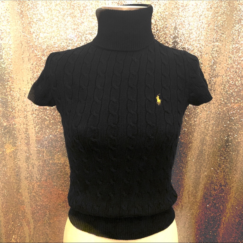 Ralph Lauren Sport Cable knit Short Sleeve Sweater